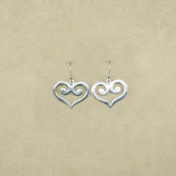 Terracotta Heart Earrings