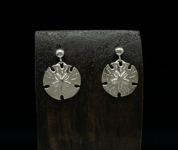 Small Pacific Sand Dollar Earrings