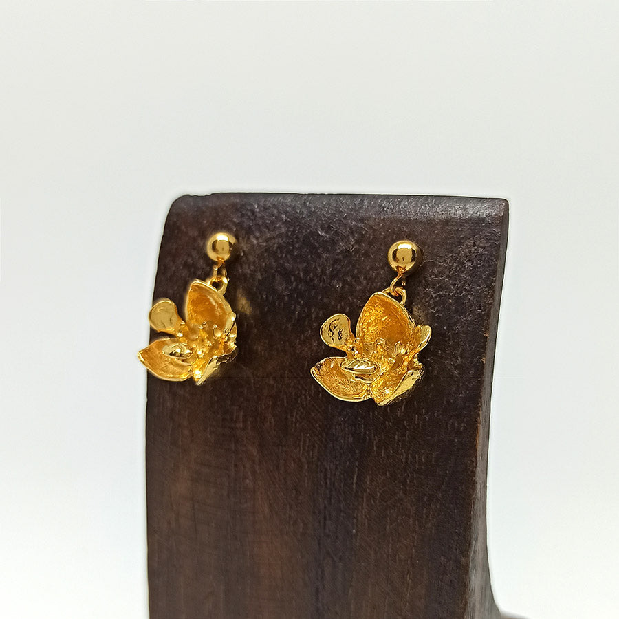 Aretes bolita de Flor del Espíritu Santo XS